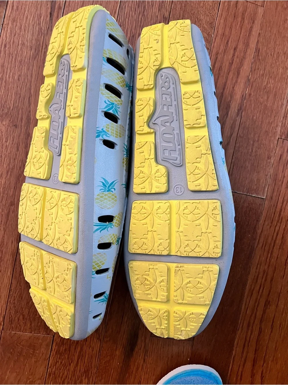 RoastersPerforated White Slip-On Shoe with Tropical Yellow Accent size 13